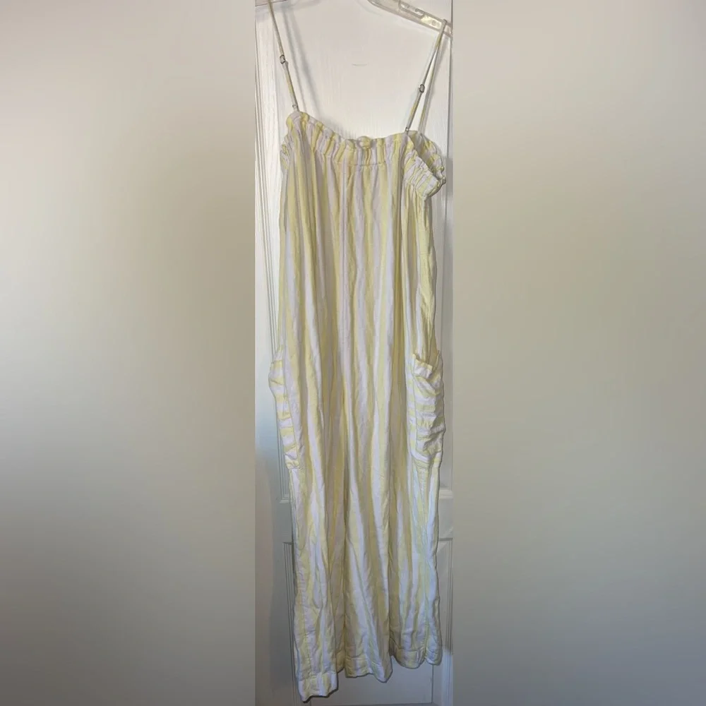 Stoney Clover Lane x Target Yellow & White Striped Jumpsuit Size S
